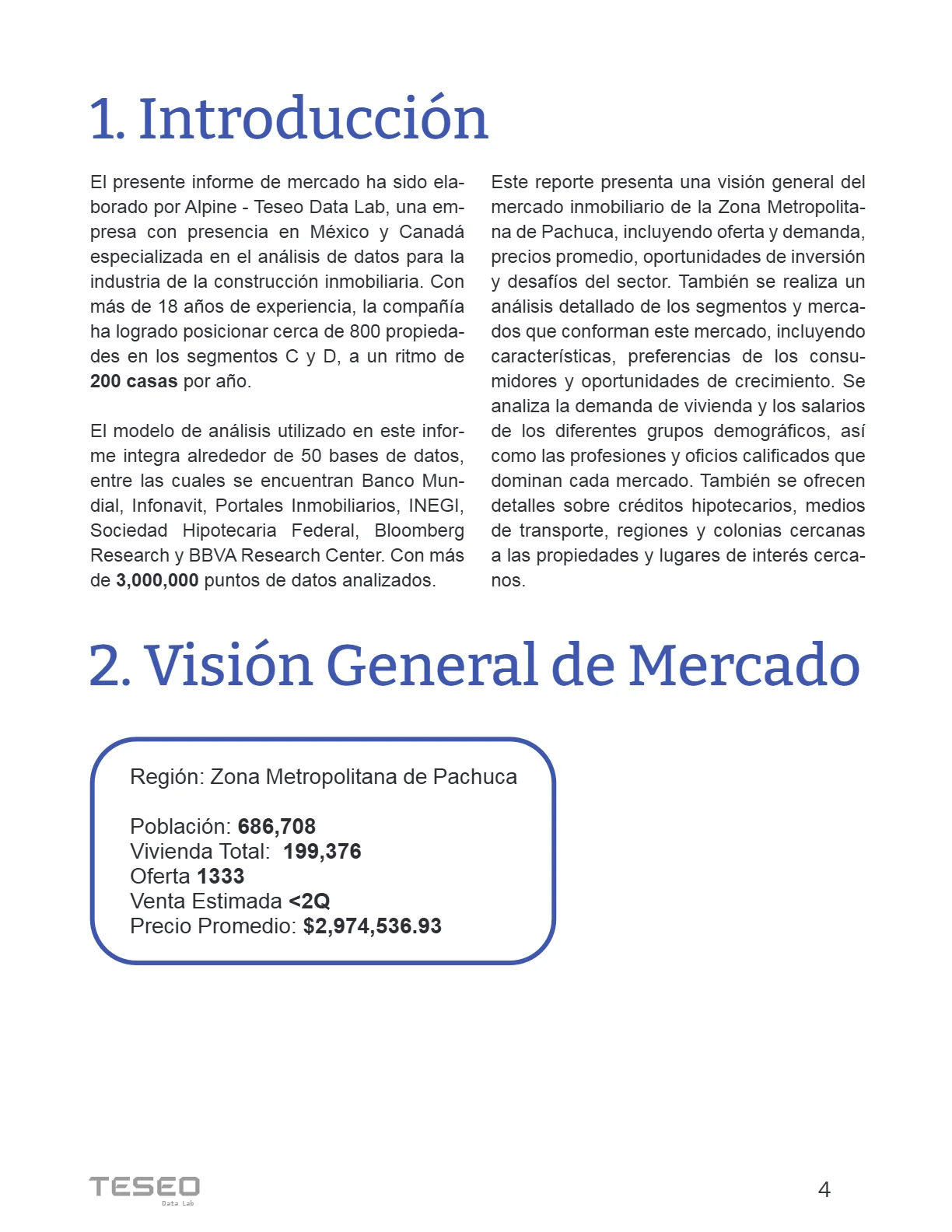 Reporte Inmobiliario de Pachuca — Febrero 2024 — página 4