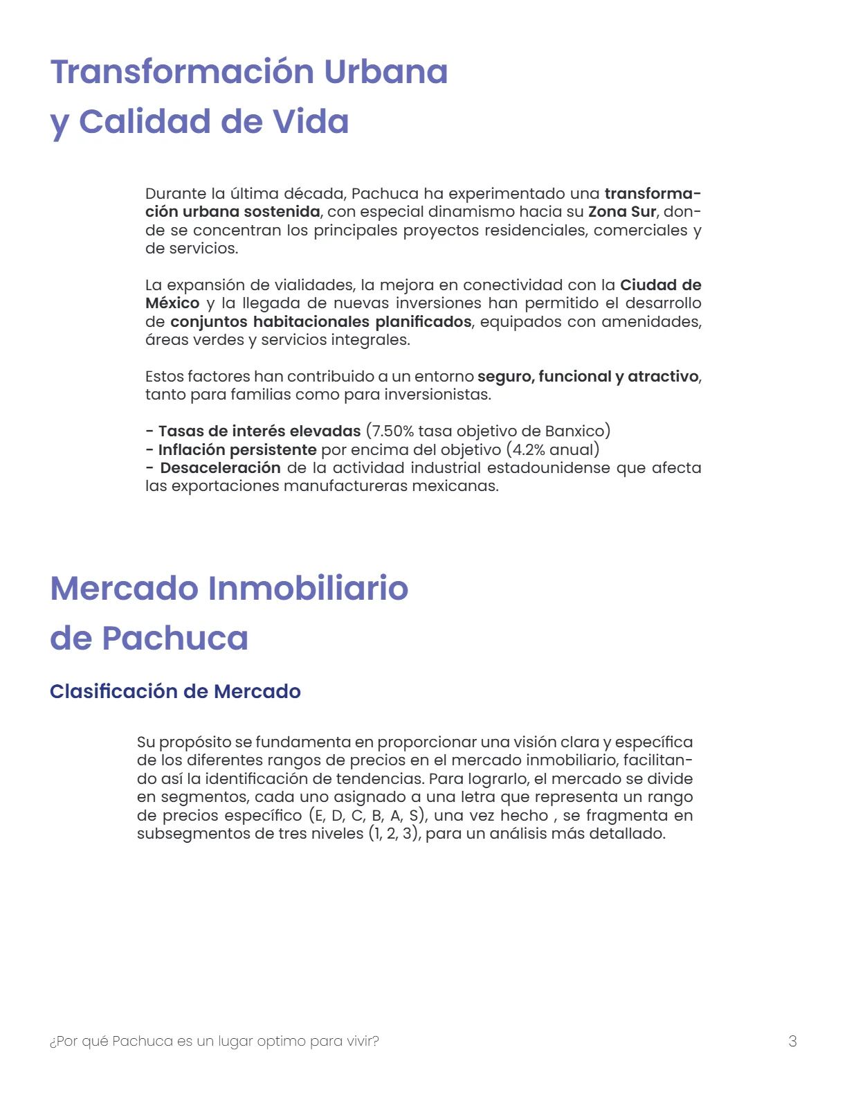 Reporte del Mercado Inmobiliario de Pachuca 2025 — página 3