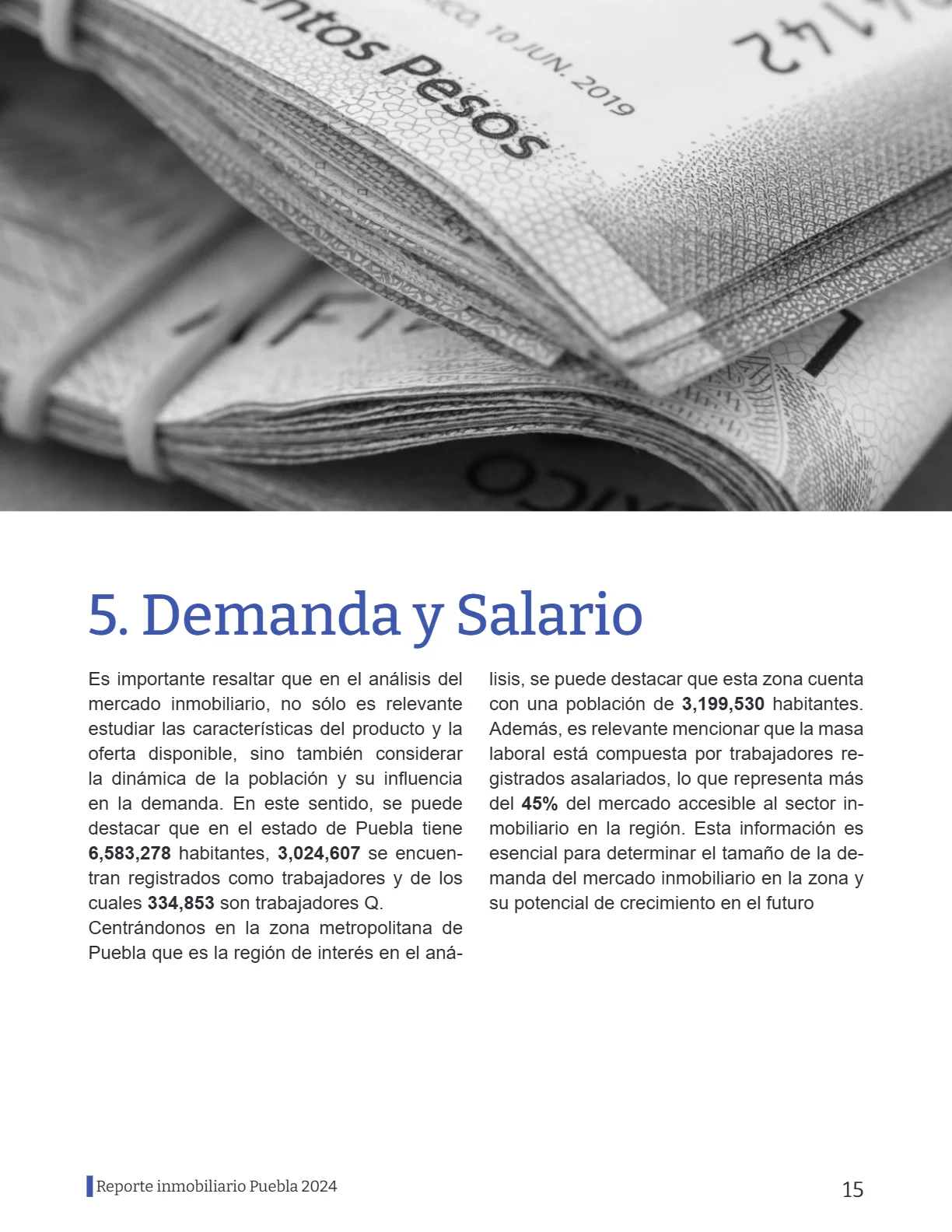 Reporte Inmobiliario de Puebla — Marzo 2024 — página 15
