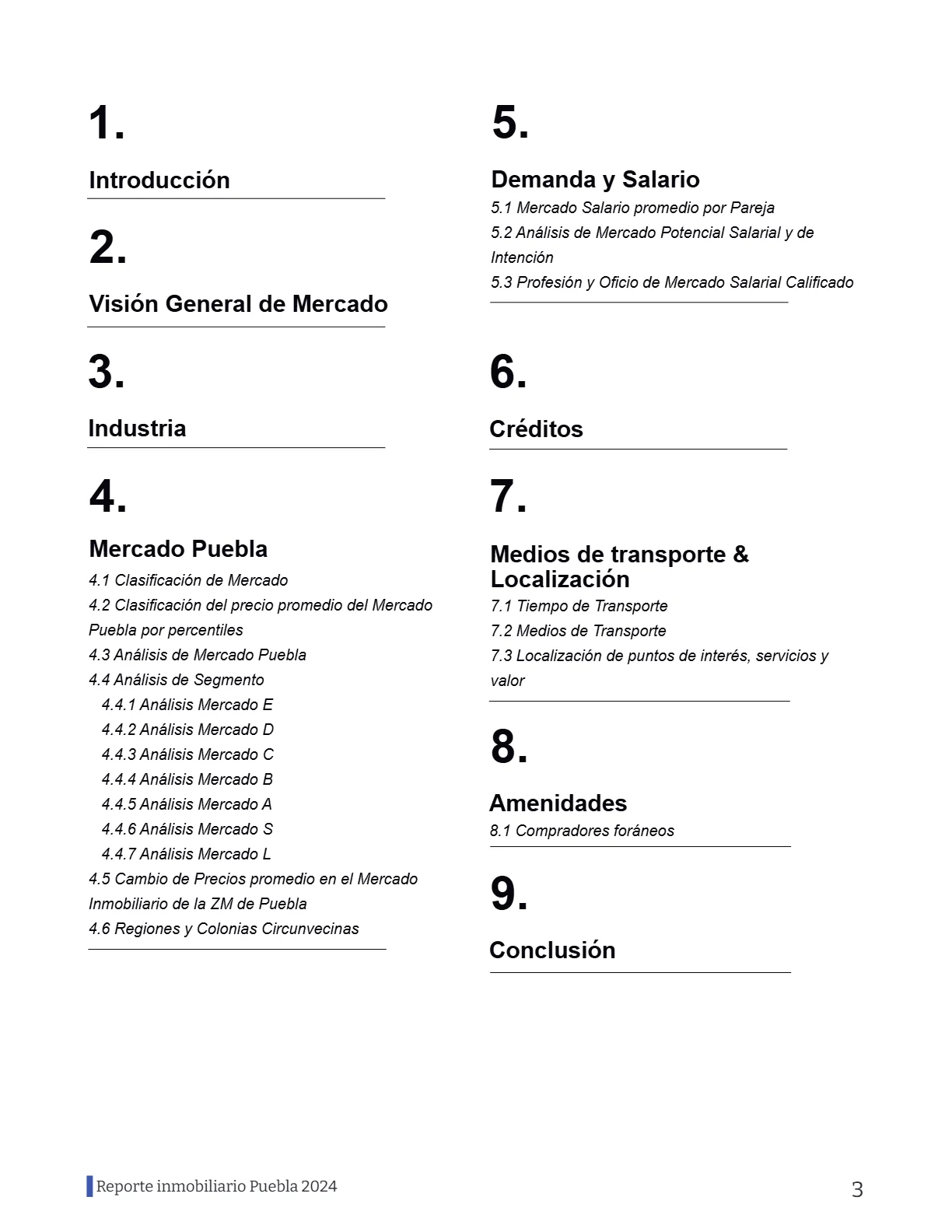 Reporte Inmobiliario de Puebla — Marzo 2024 — página 3
