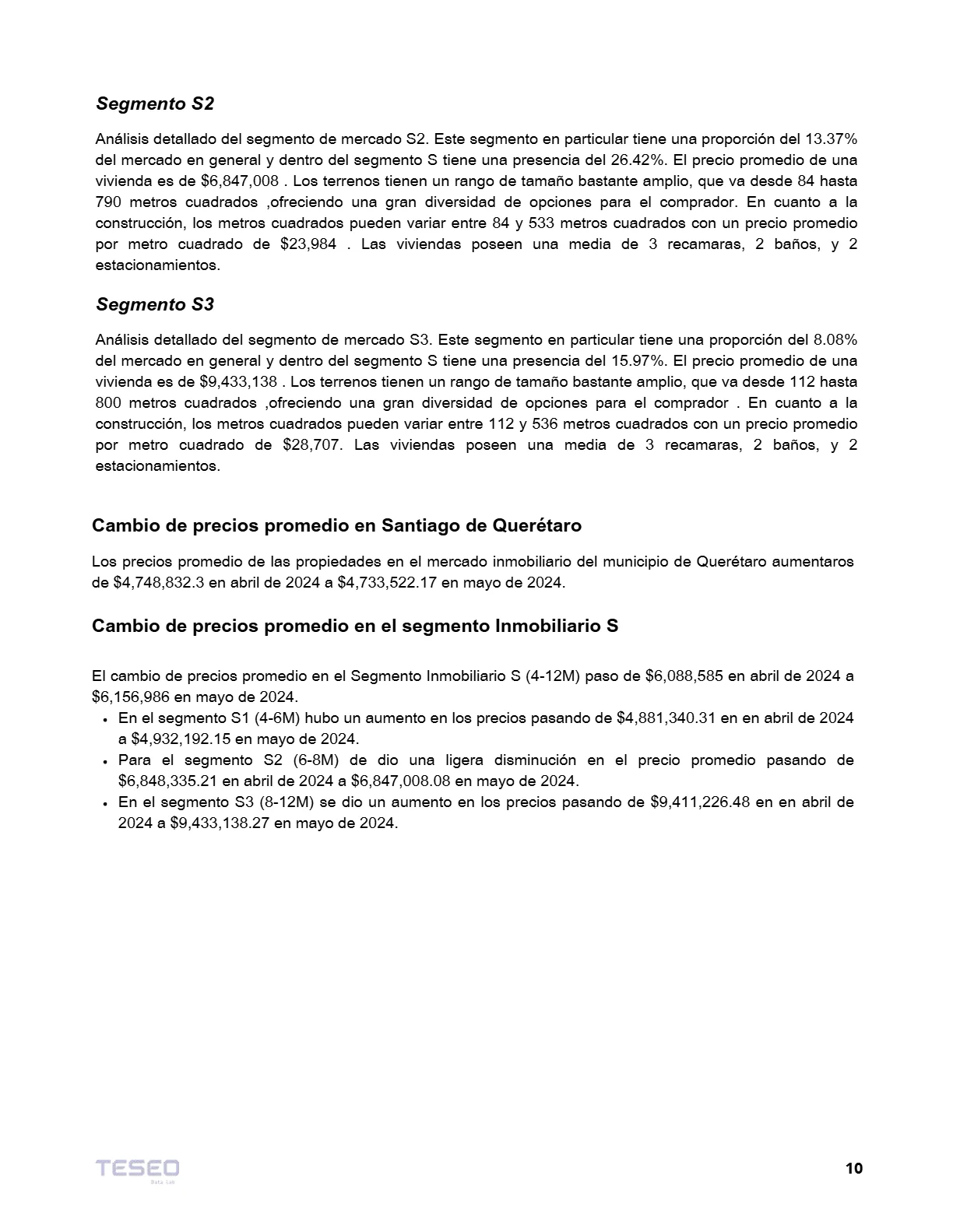 Reporte Inmobiliario de Querétaro — Mayo 2024 — página 10