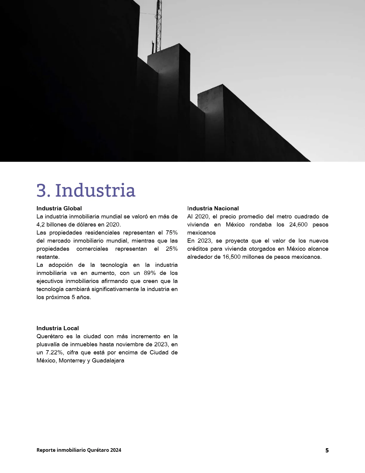 Reporte Inmobiliario de Querétaro — Mayo 2024 — página 5