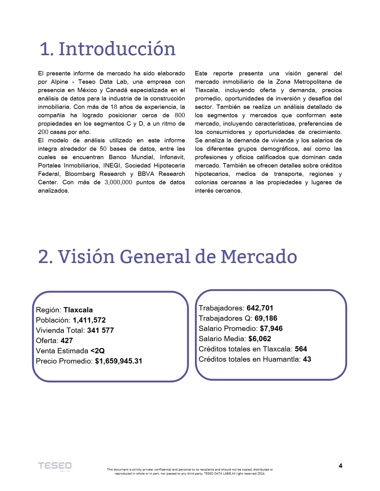 Reporte Inmobiliario de Tlaxcala — Mayo 2024 — página 4