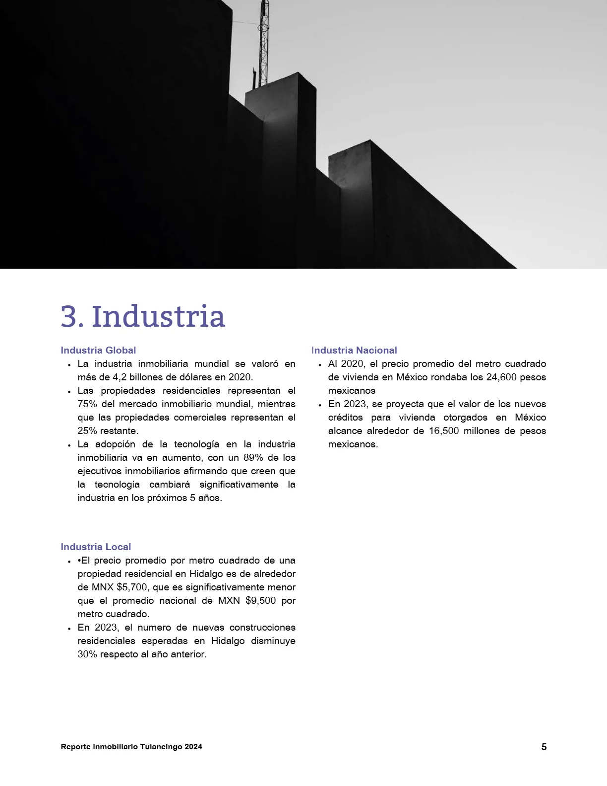 Reporte Inmobiliario de Tulancingo — Mayo 2024 — página 5